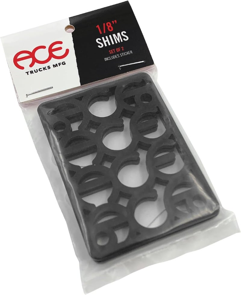 ACE Trucks Skateboard Riser Pads | Shock Pads (2-Pack) | Enhance Pop, Reduce Wheelbite & Absorb Impact for a Smoother Skateboard Ride - Image 1